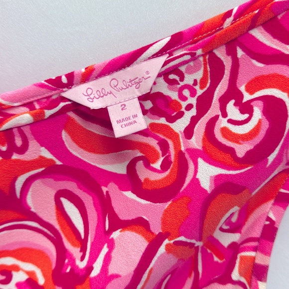 Lilly Pulitzer Carissa Dress Mango Salsa Pattern Size 2 - Picture 3 of 6